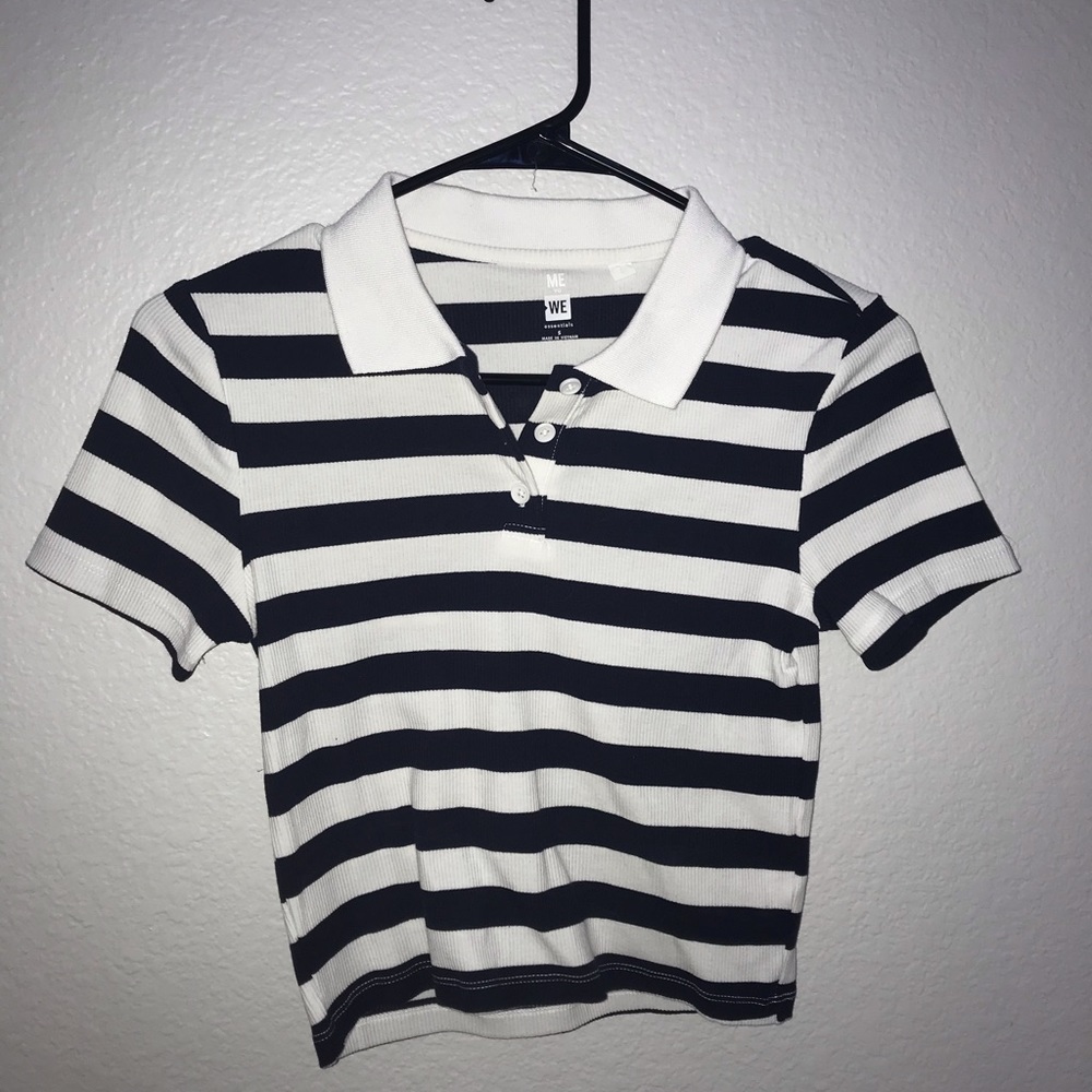 PacSun striped collared top